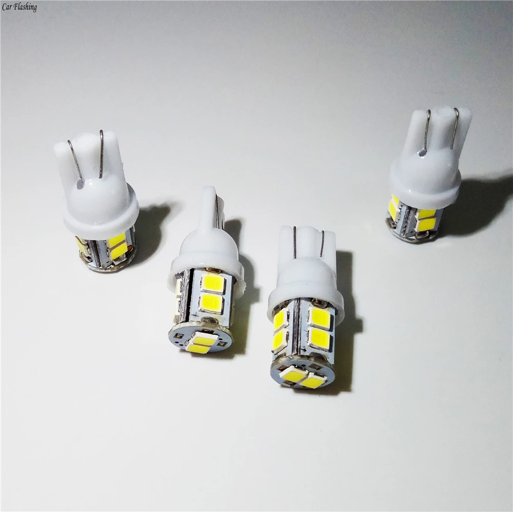 Автомобильный мигающий 100 шт. светодиод T10 10 SMD 1210 светодиодный s 10SMD автомобильный