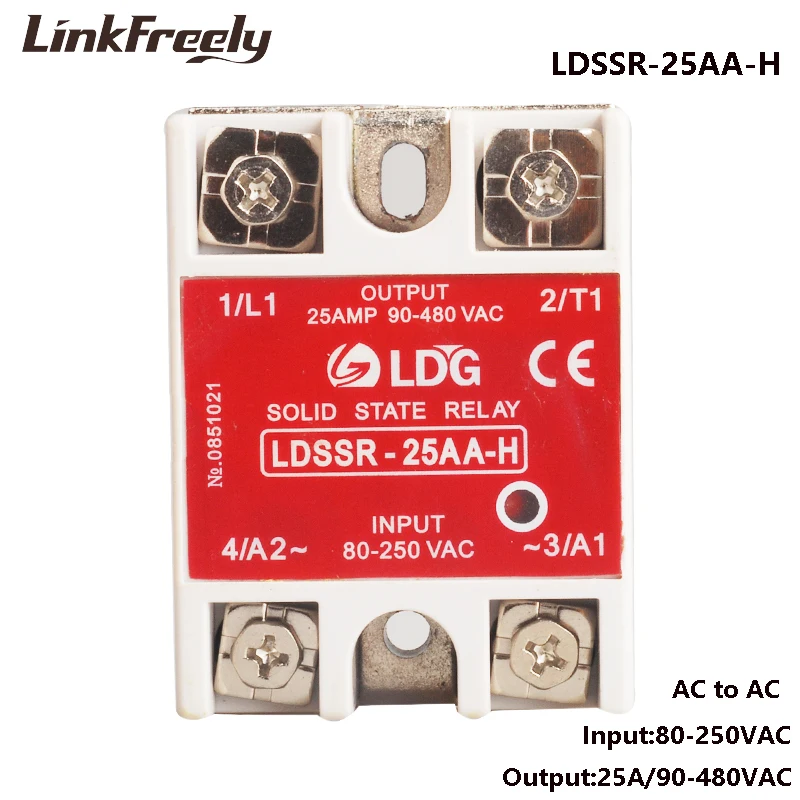 

SSR-25AA-H 10 шт. 25A 220 В реле, твердотельный вход 80-в