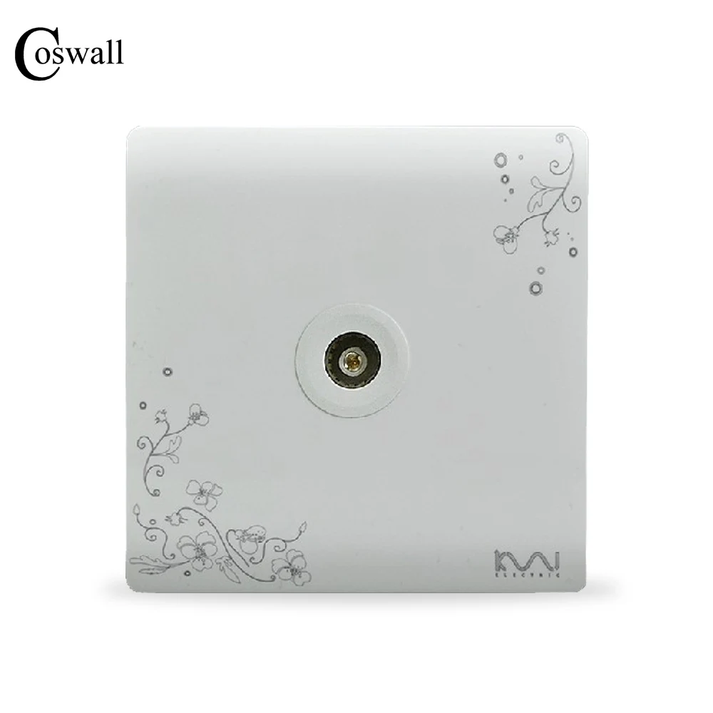 Модная настенная розетка COSWALL цвета слоновой кости с коротким художественным