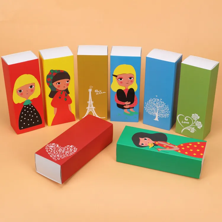 

40 X Lovely Girl And Tree Style Macaron Cake Box Chocolate Box Candy Box For Birthday Party Gift