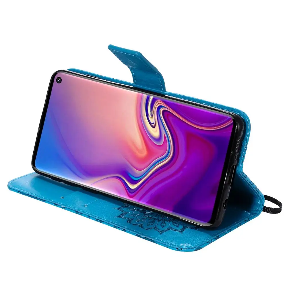 SsHhUu кошелек флип чехол кожаный Мандала Цветок Walletfor Samsung Galaxy S6 S7 S8 Plus Edge для Note 8 9