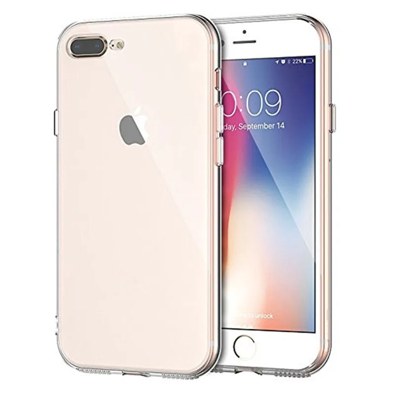 Для iPhone X 8 7 6s 6 Plus 5 5S SE 5c 4 4S чехол из ТПУ защитный для камеры кристально прозрачный