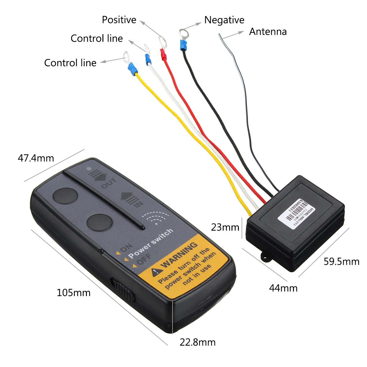 

2.4G 12V 24V Digital Wireless Winches Remote Control Recovery Kit For Jeep SUV Truck Car
