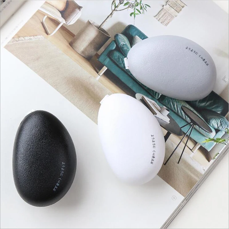 1PCS Cute solid color correction with simple cobblestone shape office and school stationery creative supplies | Канцтовары для