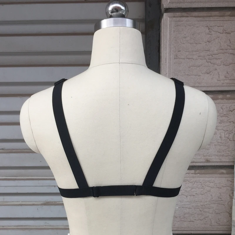 Женский бюстгальтер черная обвязка для тела Сексуальное нижнее белье спандекс