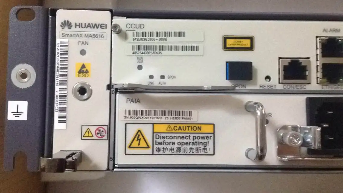 Хуа Вэй DSLAM MA5616 с контрольной платой CCUD и AC power board PAIA|Сетевые шкафы| |
