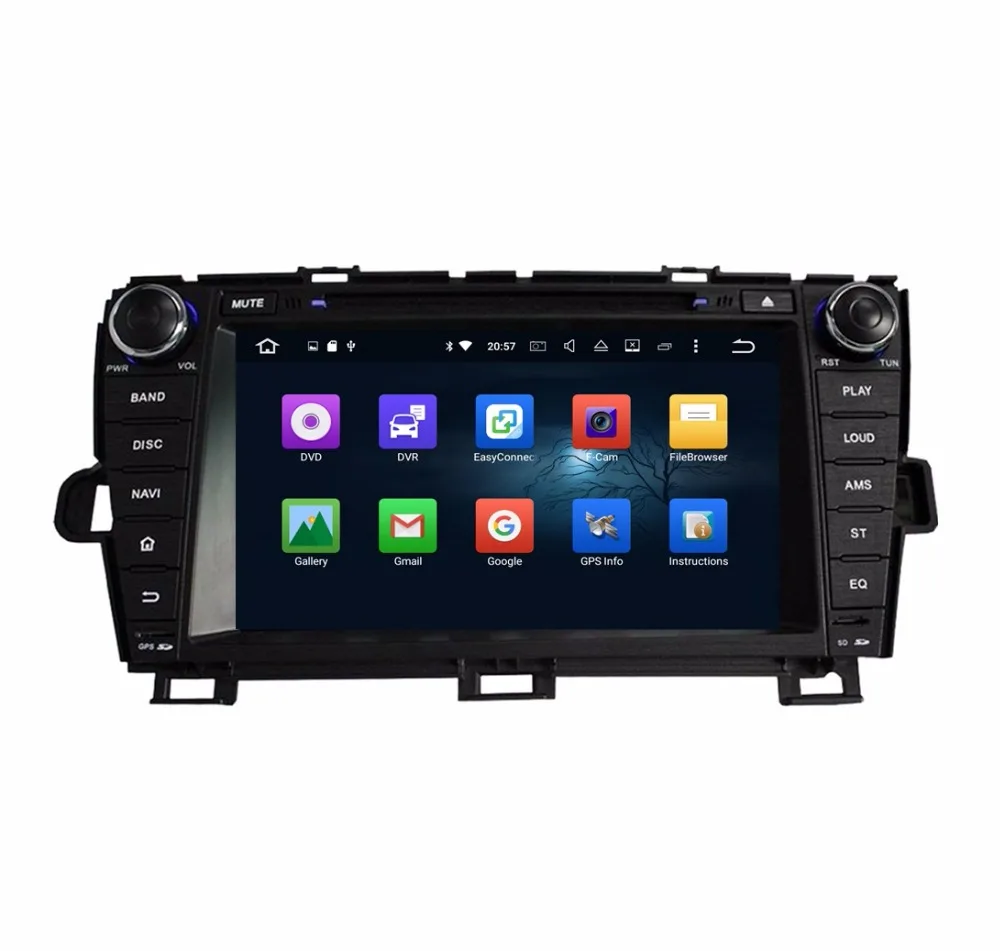 Octa Core 2 din 8&quot Android 6.0 Car Radio DVD GPS for Toyota Prius 2009-2013 With 4GB RAM Bluetooth 32GB ROM USB Mirror-link |