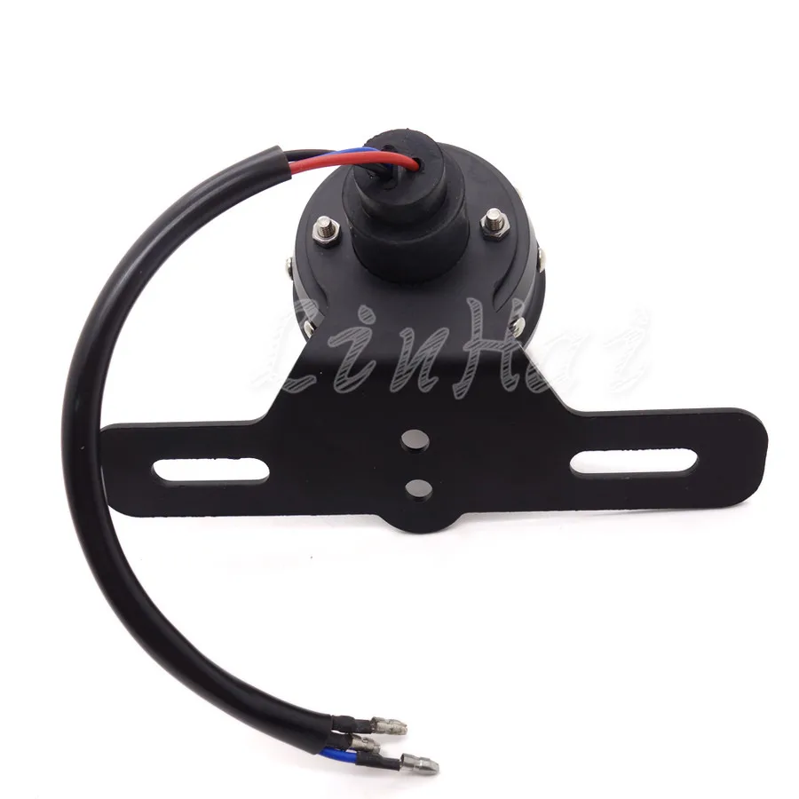 Мотоциклетный черный металлический цилиндрический светодиодный задний стоп