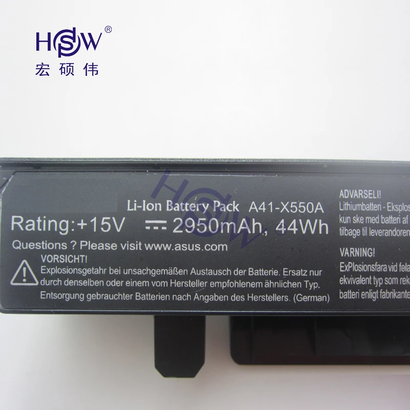 HSW Аккумулятор для ноутбука ASUS X550C X550B Батарея для ноутбука X550V батареи X550a A41-X550A Батарея