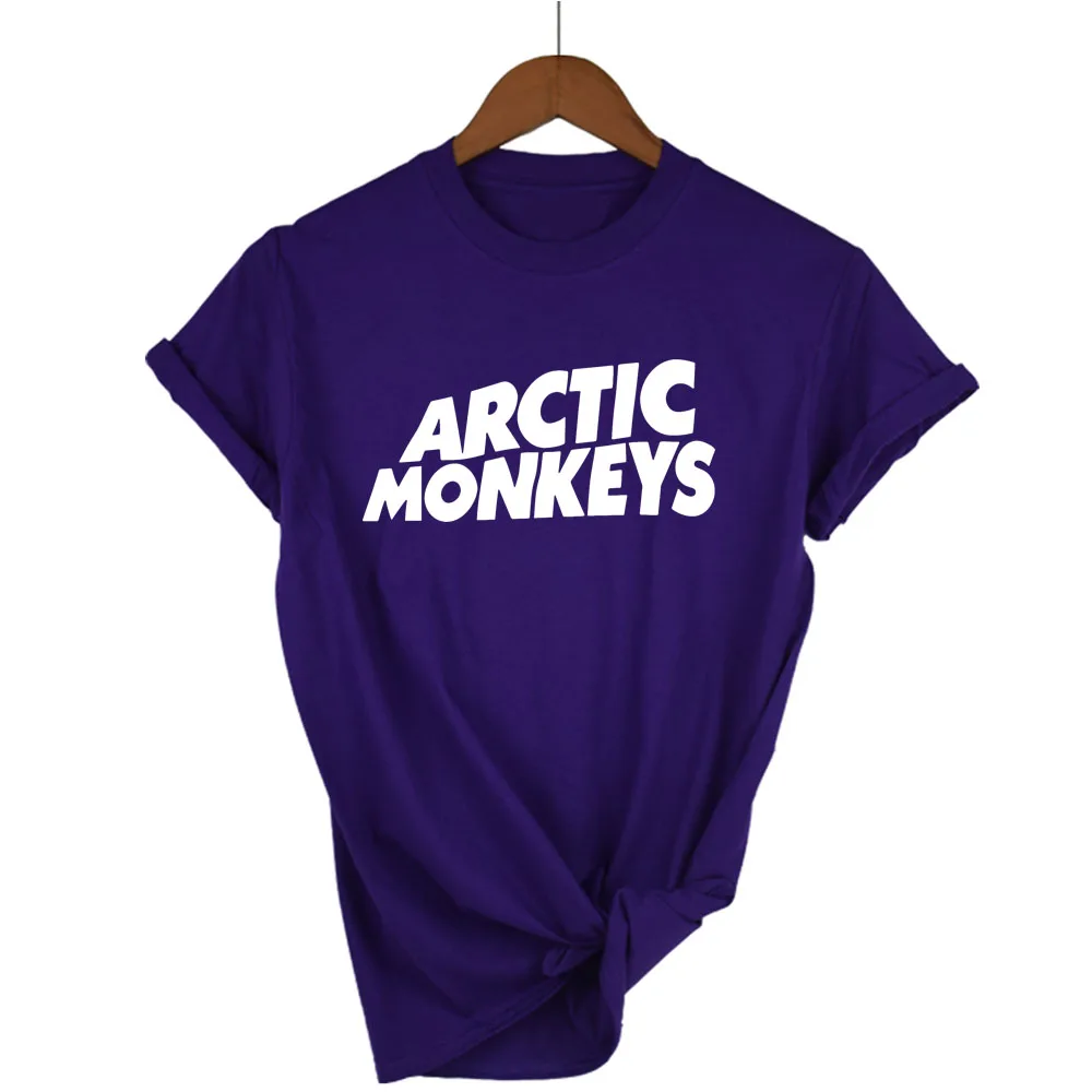 Arctic Monkeys звуковая волна Футболка Топ рок группа концертная-альбом Высокая футболка тенниска майка более размеры и 13 цветов - Цвет: purple
