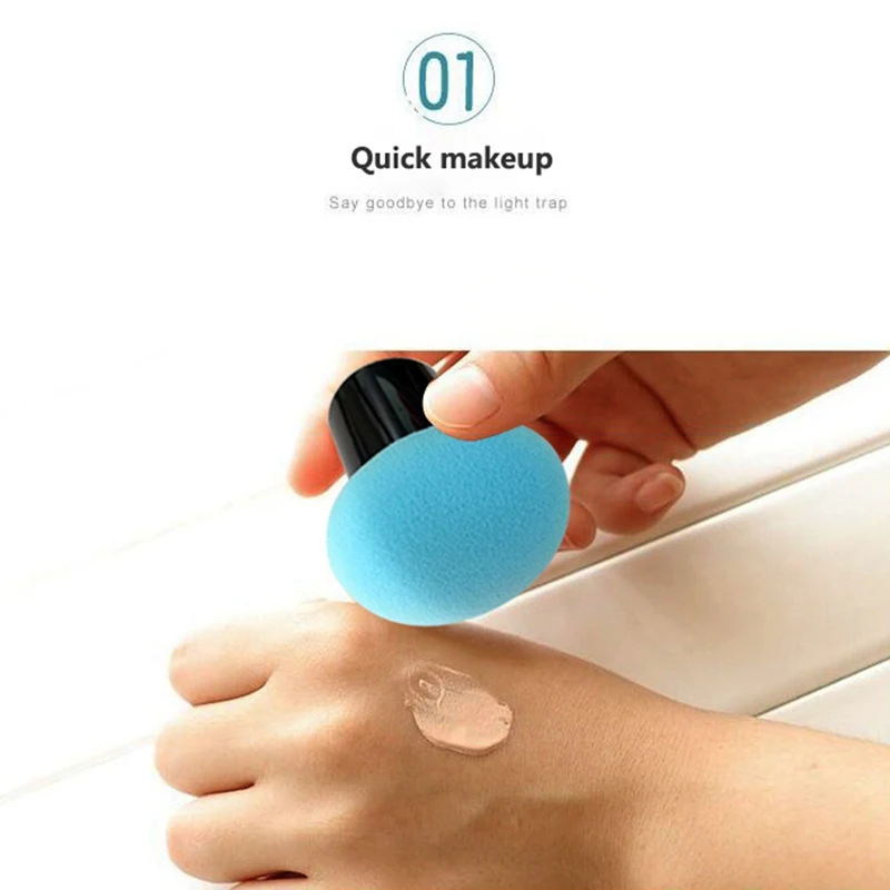 1 шт. губка для макияжа с грибной головкой косметический инструмент влажный и