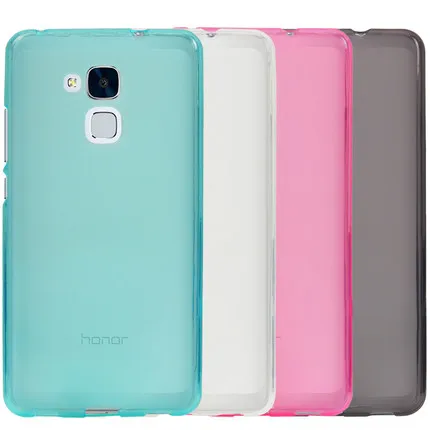 Мягкий силиконовый чехол из ТПУ для Huawei Honor 5C Противоскользящий гибкий гелевый