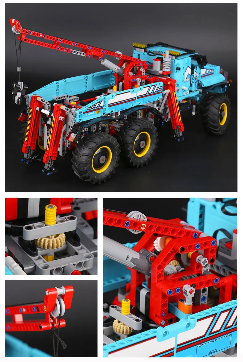 20056 1912 шт. Technic серия The Ultimate All Terrain 6X6 пульт дистанционного управления грузовик набор строительных блоков Кирпичи 42070