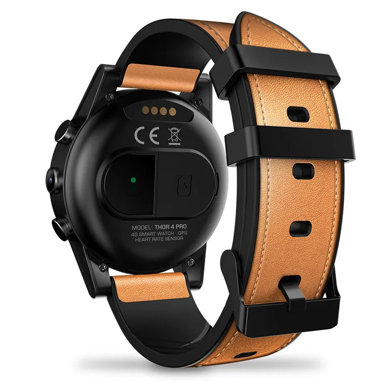 Zeblaze THOR 4 PRO 4g Смарт-часы с 1 6 дюймовым дисплеем GPS четырехъядерным процессором 16 ГБ