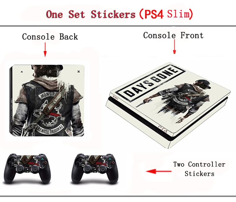 Days Gone PS 4 PS4 Slim sticker s Skin для sony playstation 4 play station 4 Slim консоль и контроллер Skins Vinilo sticker