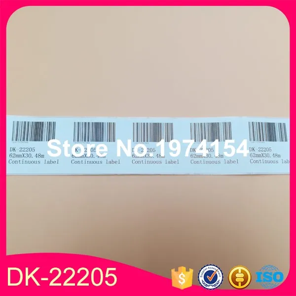 8 x Rolls Brother Совместимые Этикетки Штрих код наклейка dk22205 DK 22205 dk Быстрая