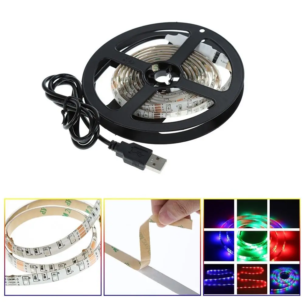 5 V USB кабель Мощность rgb светодиодный свет лампы Водонепроницаемый 60