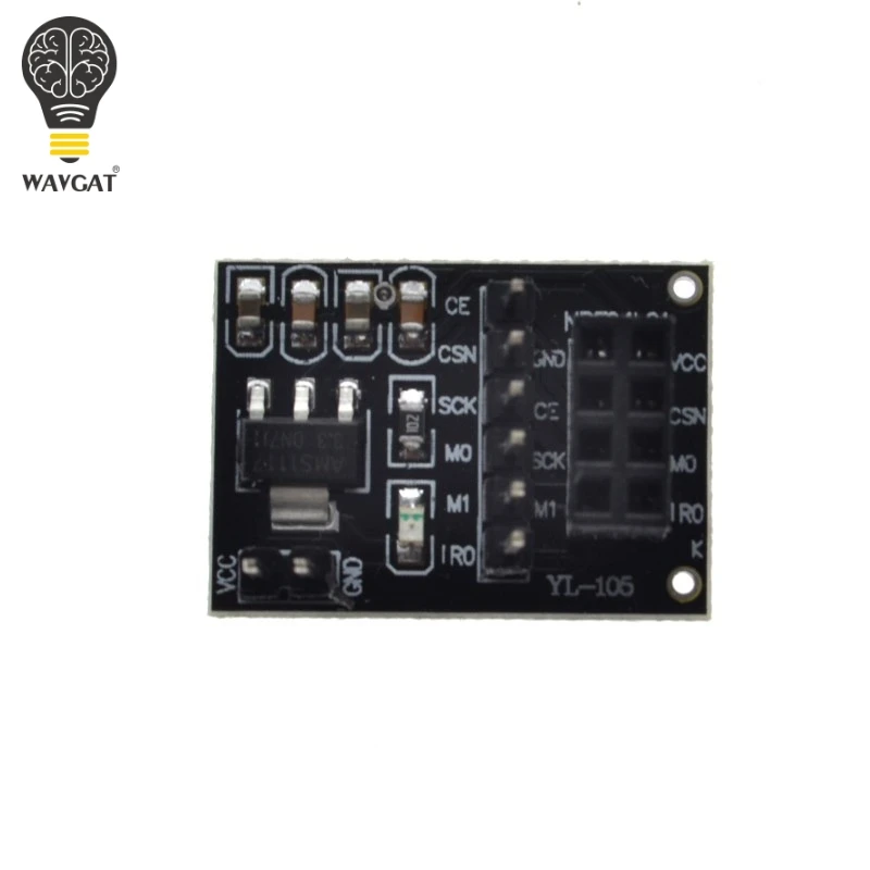 Новая плата адаптера разъема для 8Pin NRF24L01 модуль беспроводной передачи 51|board
