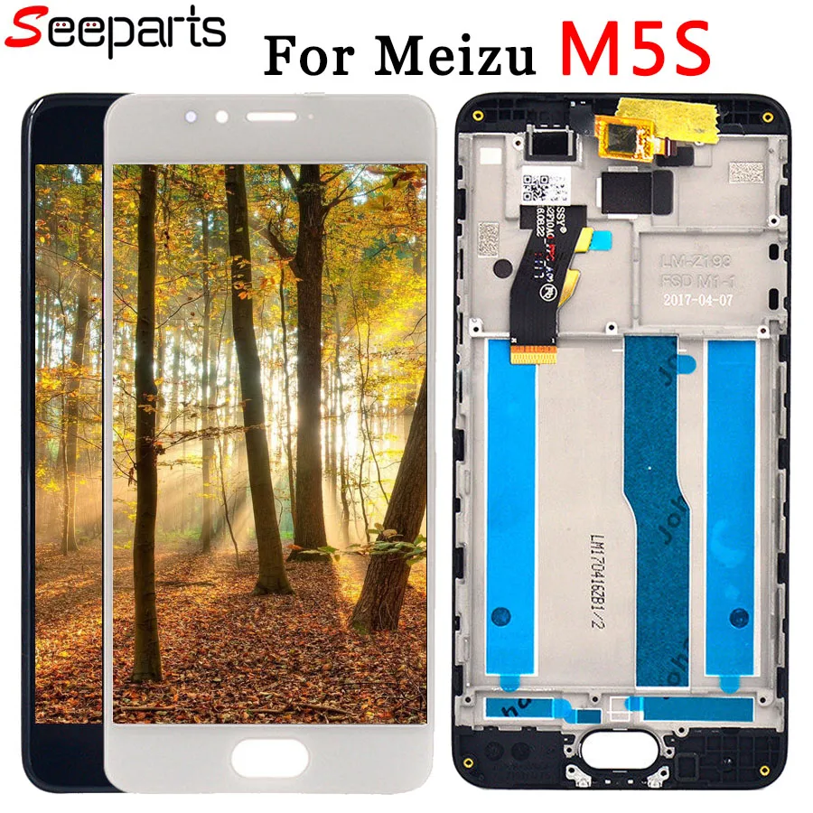 ЖК-дисплей Meizu M5S с сенсорным экраном и дигитайзером сенсорная панель в сборе для