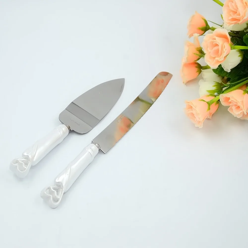 Behogar Свадебная полимерная для торта нож Сервировочный набор на заказ торт Хлеб