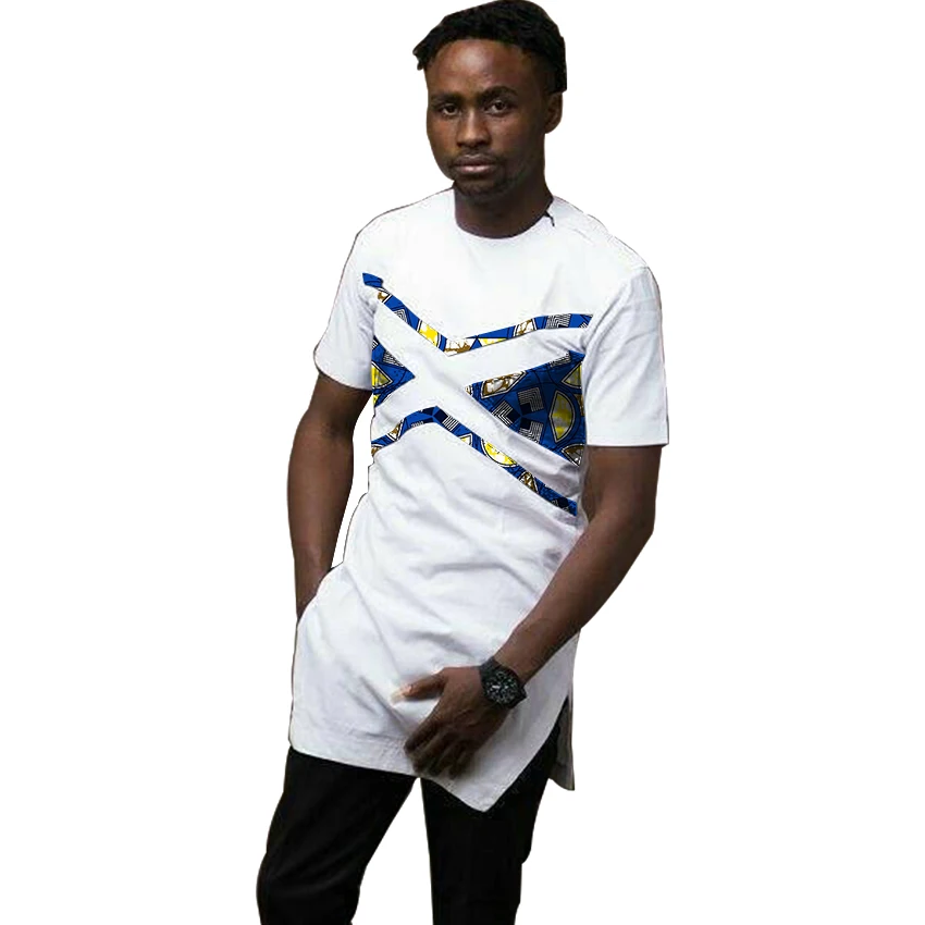 Модная мужская праздничная одежда в африканском стиле Анкары топы с принтом