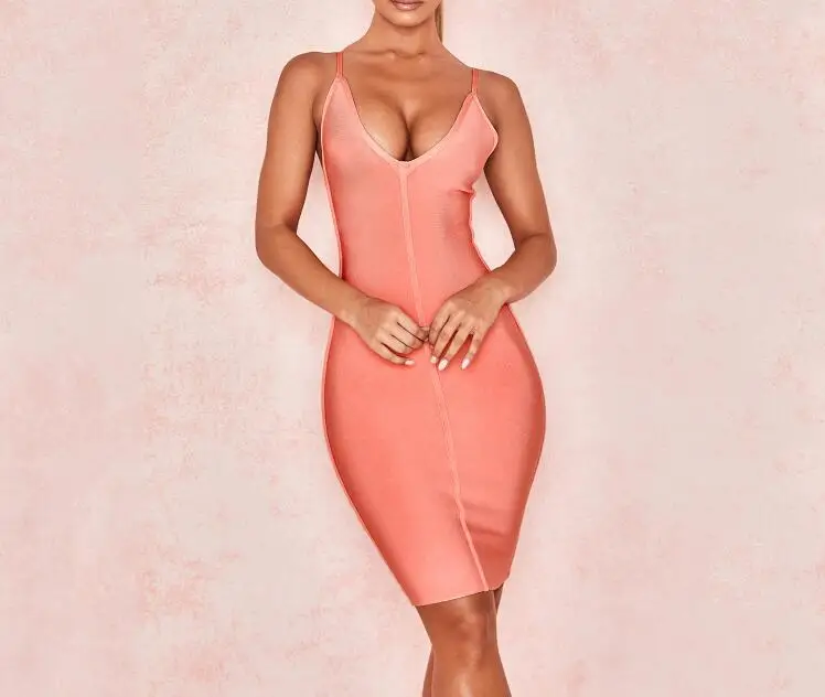 

Bandage Dress Summer Elegant Celebrity Fashion Night Club Party Dresses Bodycon Sexy Women Dress