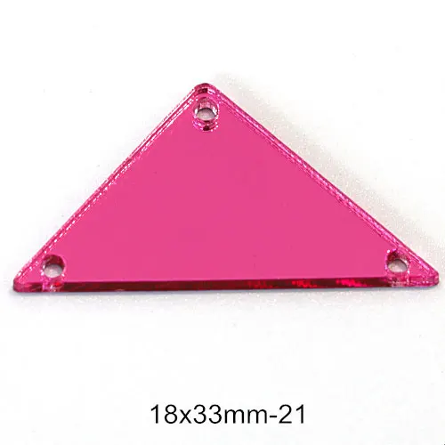 18X33mm 20-50 шт розовые специальные формы акриловые пришить на зеркало с отверстиями FlatBack зеркало акриловые пришить горный хрусталь для аксессуаров E7065 - Цвет: 18X33mm