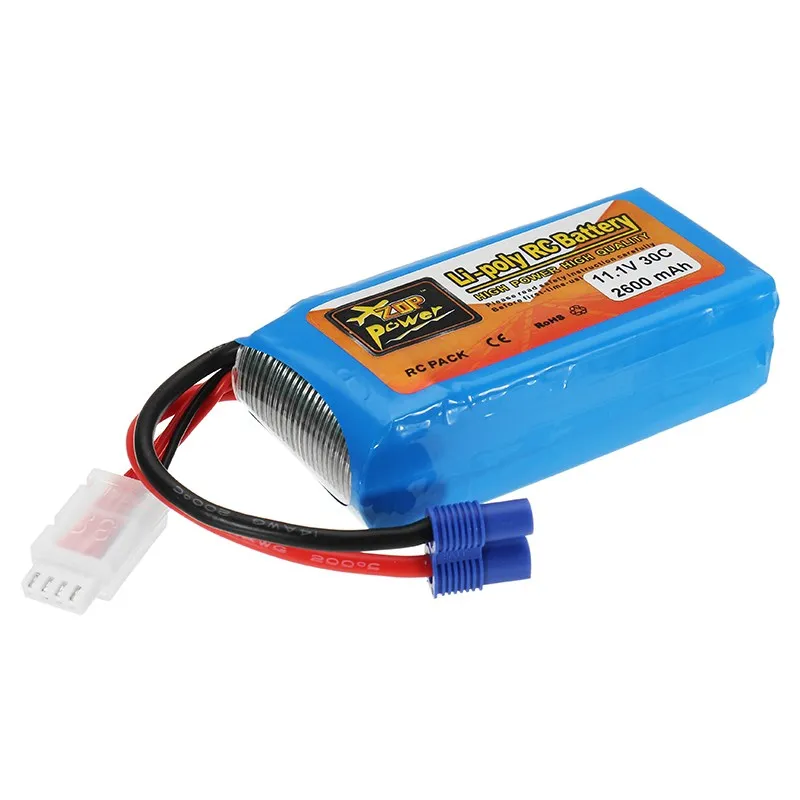 ZOP Power 11 1 В 2600 мАч 30C 3S Lipo батарея EC3 вилка для 1/8 RC автомобиля|3s lipo battery|zop power3s |