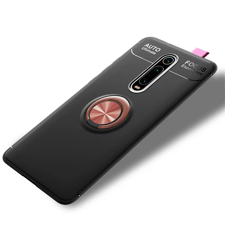 Black Gold Xiao mi Red mi K20 Pro mi 9T чехол для телефона с кольцом на палец для Xiaomi mi 9t Pro Re mi k20 mi 9t тонкий мягкий чехол с подставкой - Цвет: Black Gold