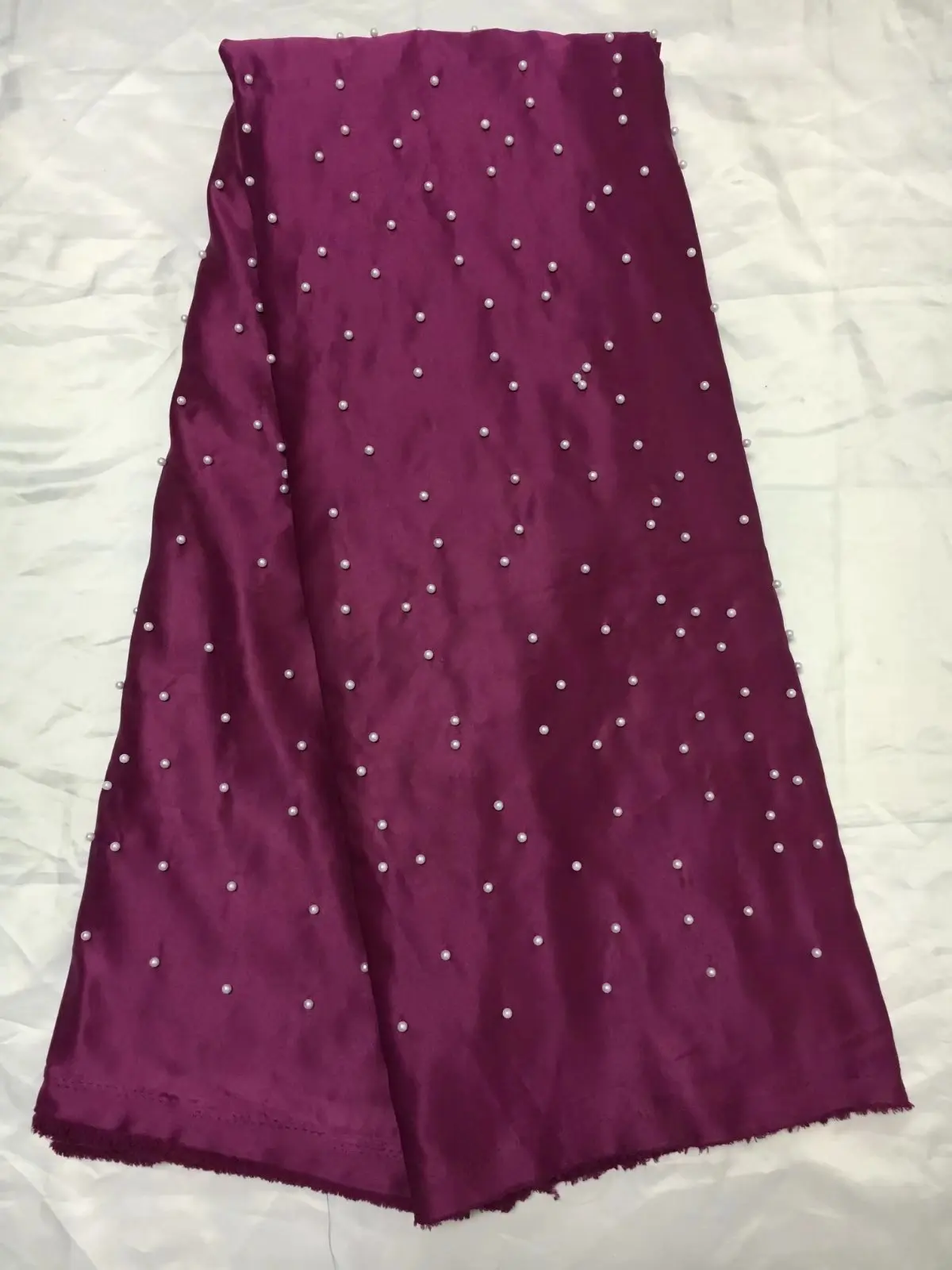 Новая африканская кружевная ткань с Бисером Джордж Новинка 2017