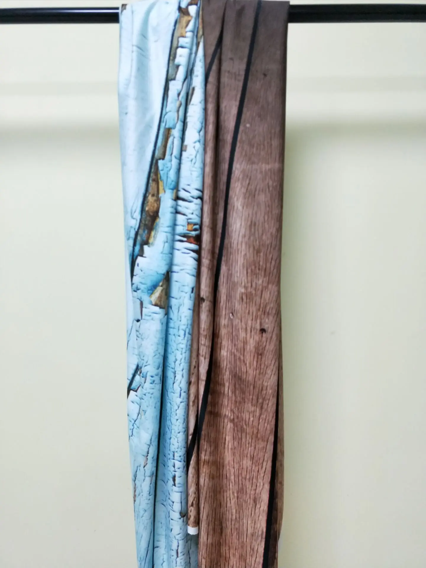 

HUAYI 5x10ft Cotton Polyester Blue Wood Floor Photography Backdrop Washable Photo Studios Baby Props Background KP-372