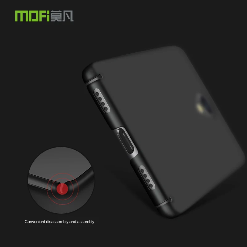 Чехол для Meizu meilan 5S бренд Mofi роскошный 360 чехол с полным корпусом жесткий матовый PC