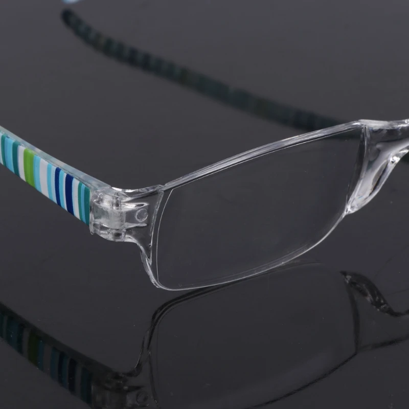 

Free shipping Unisex Striped Reading Glasses Resin Clear Lens Presbyopia Eyeglasses +1.0~+4.0