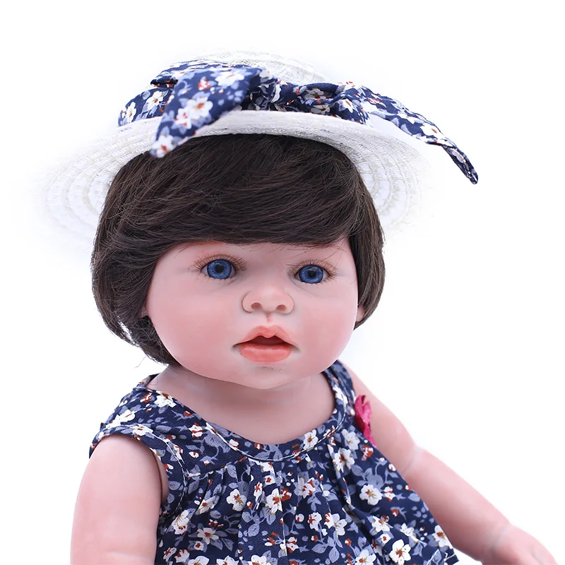 Bebes reborn realista полностью силиконовые детские куклы игрушки для девочек 45 см подарок