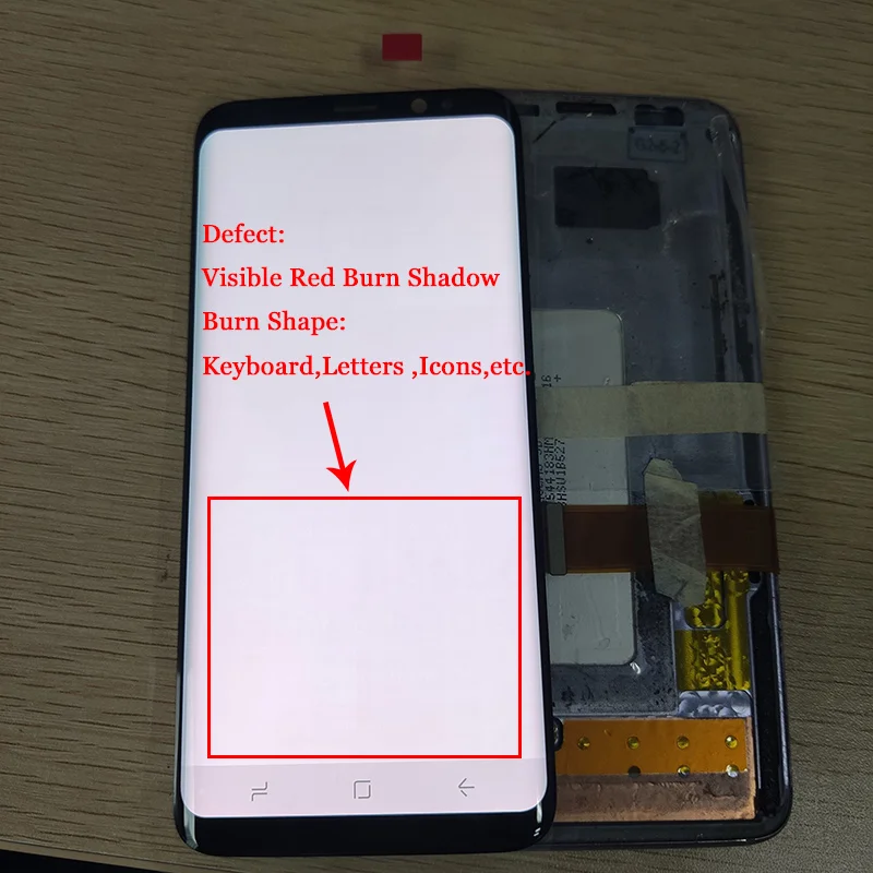 ЖК дисплей для Samsung S8 G950 G950U G950F Plus G955 G955F жидкокристаллический Burn Shadow + цифровой