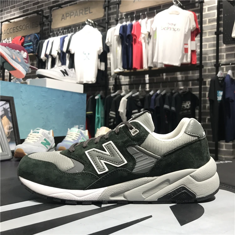 Черный New Balance/nb 580 Мужская обувь для бега женская обувь для отдыха кроссовки Mrt580ds/nv/gy/gk - Цвет: Черный