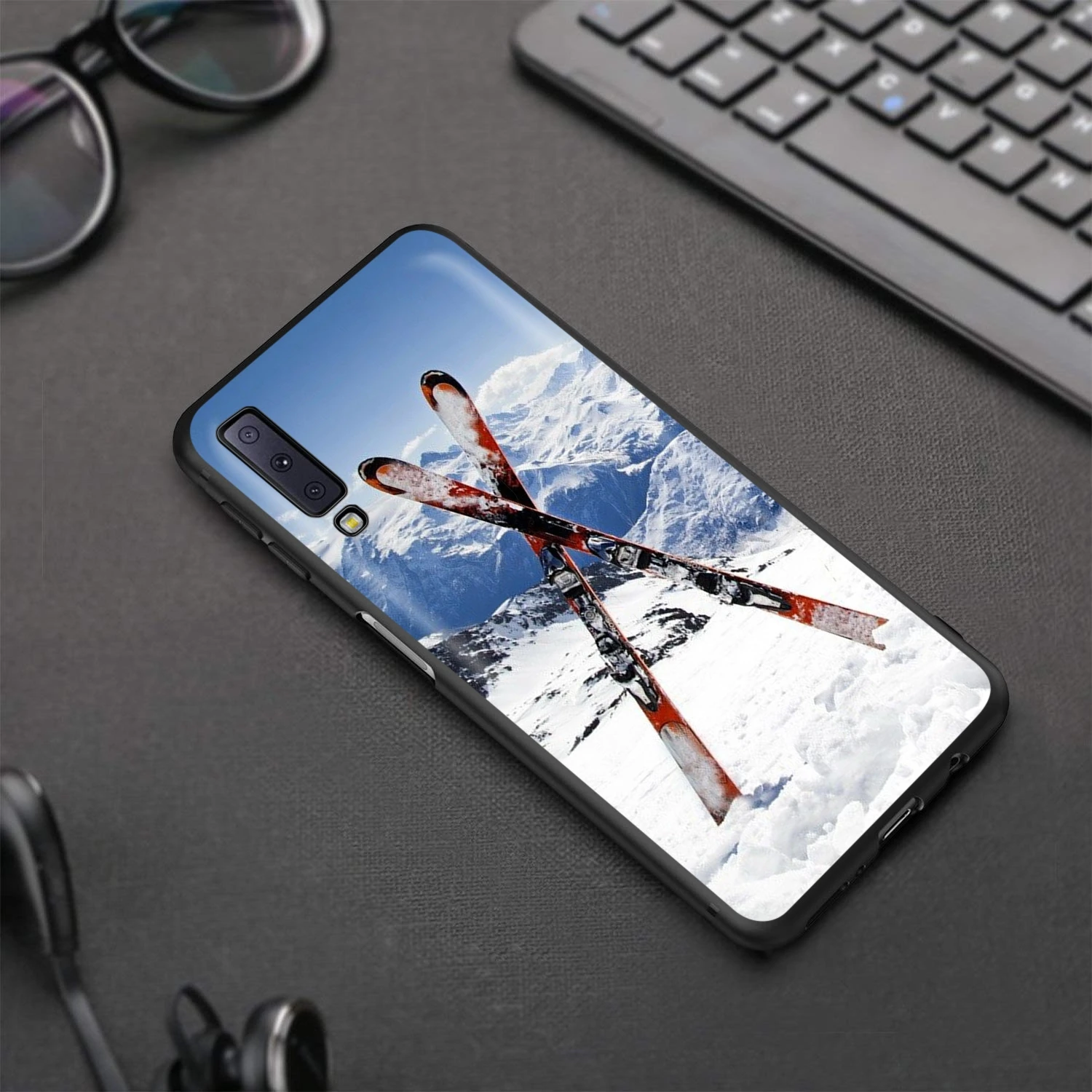 Лыжный сноуборд лыжи чехол для Samsung Galaxy S20 S10 S9 S8 S7 S6 Plus Note 9 8 M30 M20 M10 Edge Lite Ultra|Бамперы|