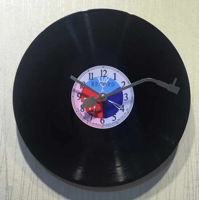 12inch vintage wall clock modern design CD Black Vinyl Record Clock Duvar Saati Horloge Murale slient kitchen watch Home Decor