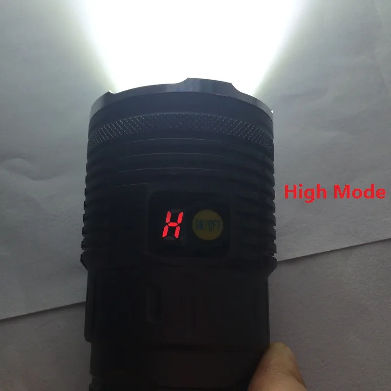 10000 люмен светодиодный тактический фонарь 7x CREE XM-L T6 Велосипед фонарь лампа с ЖК-дисплей Дисплей для кемпинга, Пеший Туризм охотничья Рабочая лампа
