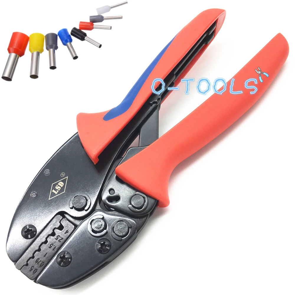

S-04WFL Crimper wire ferrules sleeve crimping pliers cord end terminal insulated connectors ratchet crimp tool 0.5-4mm²