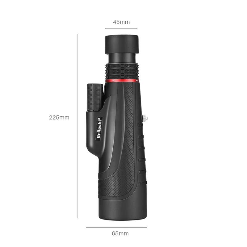 Beileshi 24X50 Outdoor Traveling Monocular Porro BAK-4 Outdoor Birding Traveling Sightseeing Hunting Telescope Single Tube Scope