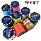 Плетеная рыболовная леска YEMIHT 100 м 300 м, 4-жильная полиэтиленовая многонитевая рыболовная леска для ловли карпа