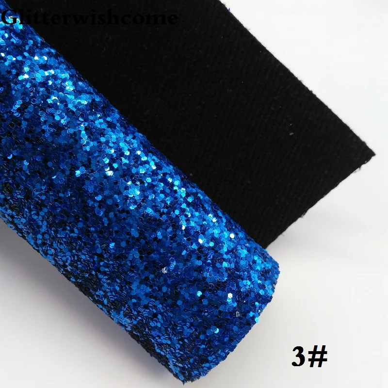 3 Glitterwishcome 30X134 см мини ролл винил для Луки, с эффектом блестящей кожи ткань с подходящей подложкой Луки, GM078 - Цвет: 3
