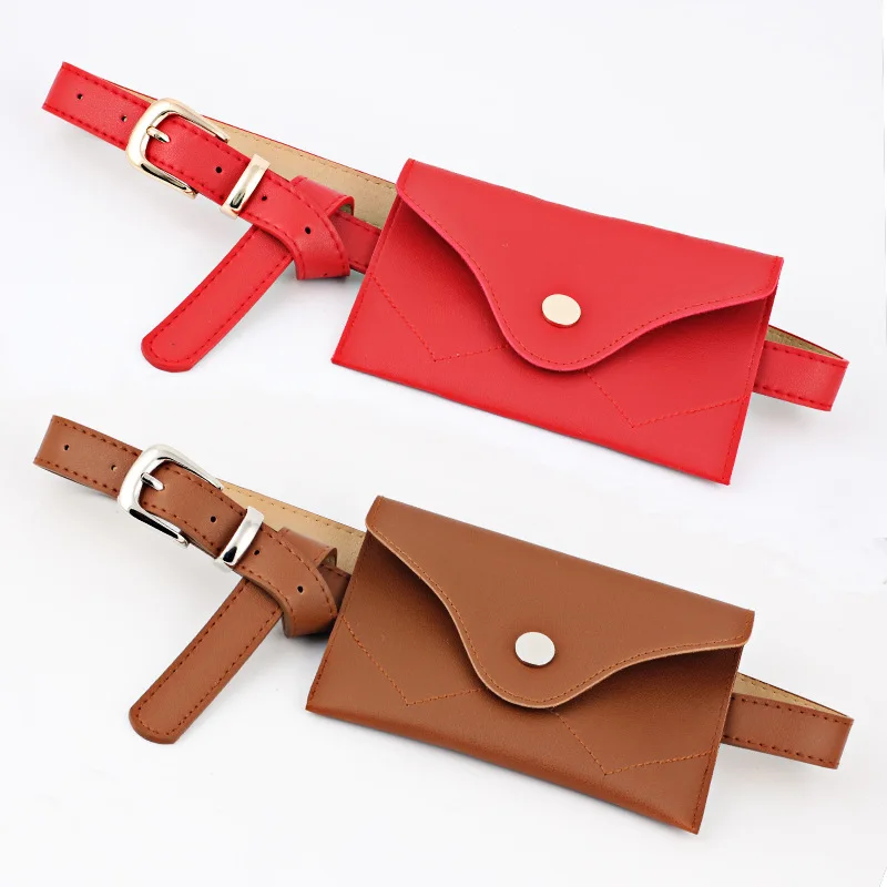 Женский ремень из искусственной кожи Aaccessories тонкий регулируемый джинсовый Декор