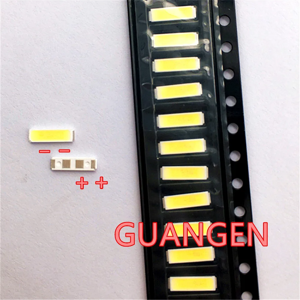 

1000 шт./партия, подсветка Lextar SMD LED 7020 3 в 0,5 Вт 50 лм