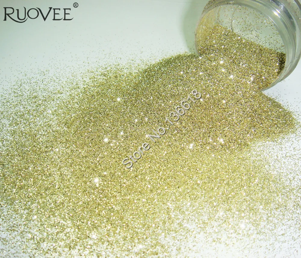 Металлический цвет шампанского золотой блеск для ногтей порошок от пыли дизайна