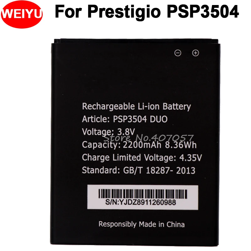 

2200mAh PSP3504 Battery For Prestigio Muze C3 PSP3504 DUO PSP 3504 Duo High Quality
