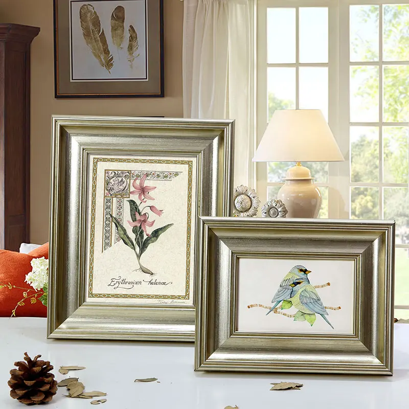 Лидер продаж простая Настенная или настольная двойная фоторамка качественный