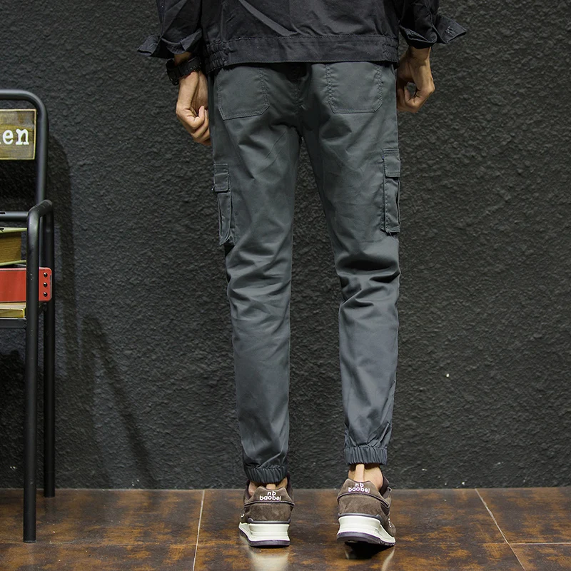 7XL Cargo Pants Men Quality Cotton Pencil Male Washed Slim Fit Mens Trousers Korean Brand MuLS Plus Size Casual Pant | Мужская одежда