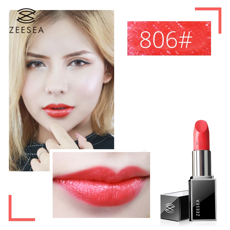 Zeesea красный питательный матовый набор из помад макияж для женщин легко